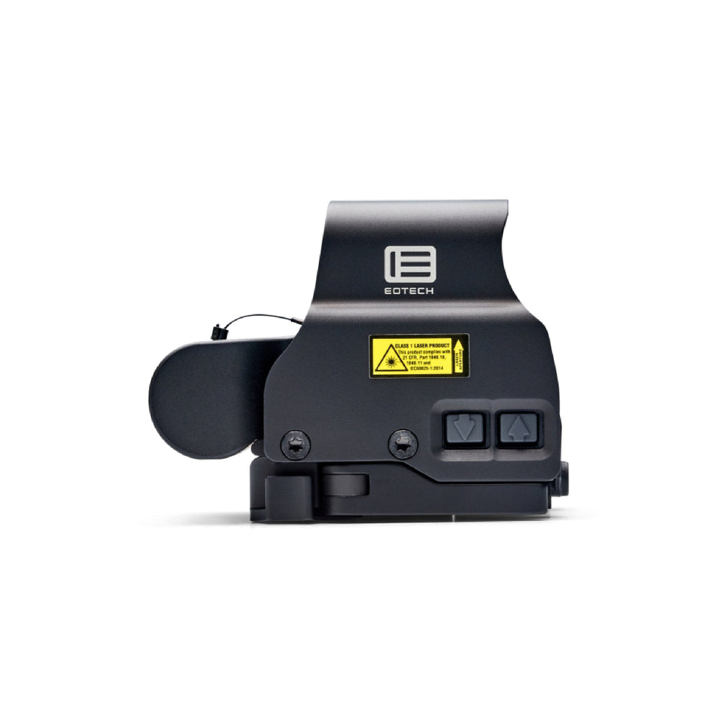 EOTech EXPS2-0 holographic weapon sight side view with the battery cap open