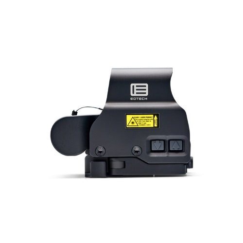 EOTech EXPS2-2 holographic weapon sight side view with the battery cap open