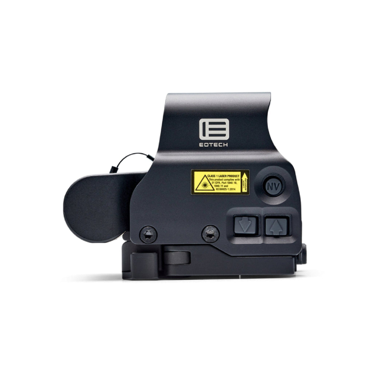 EOTech EXPS3-0 holographic weapon sight side view with the battery cap open
