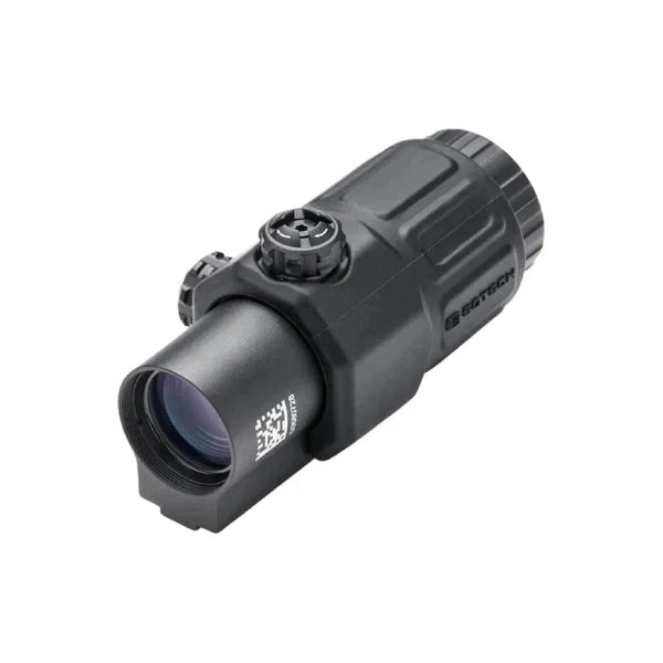 EOTech G33 3x magnifier no mount front three-quarter view showing the objective lens