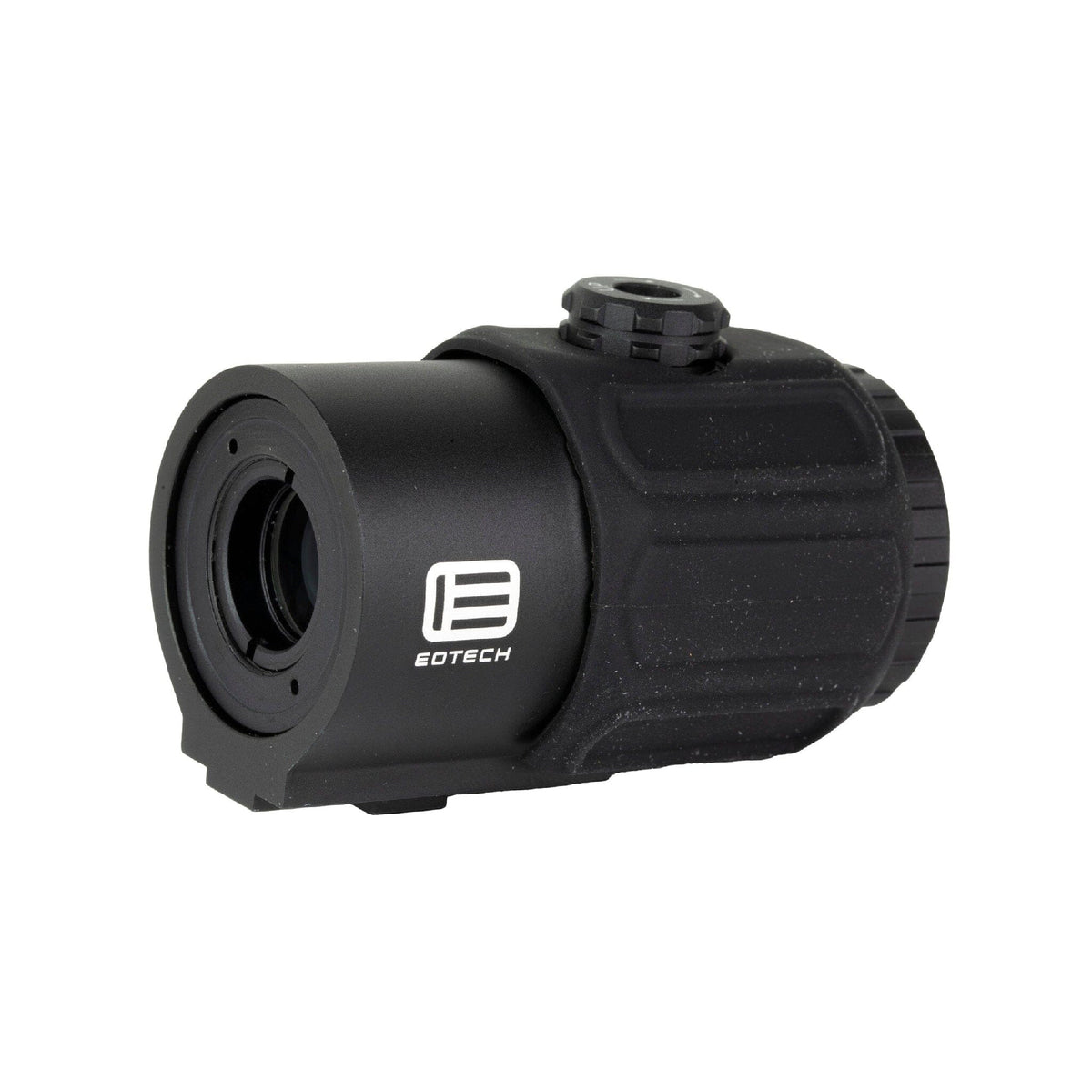 EOTech G43 3x magnifier no mount rear three-quarter view showing the eyepiece