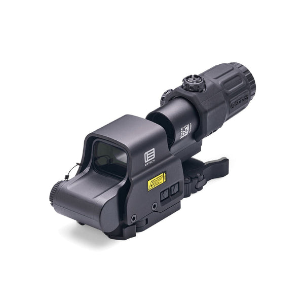 EOTech HHS II EXPS2-2 holographic weapon sight and G33 3x magnifier rear three-quarter view