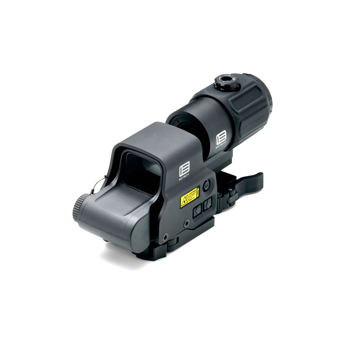 EOTech HHS VI EXPS3-2 holographic weapon sight and G43 3x magnifier rear three-quarter view