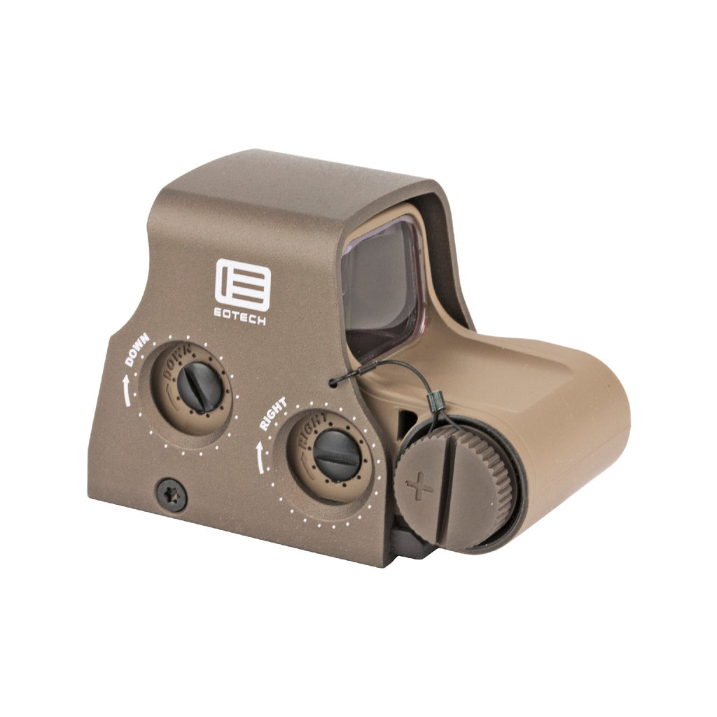 EOTech XPS2-2 holographic sight tan rear view showing the buttons and battery cap