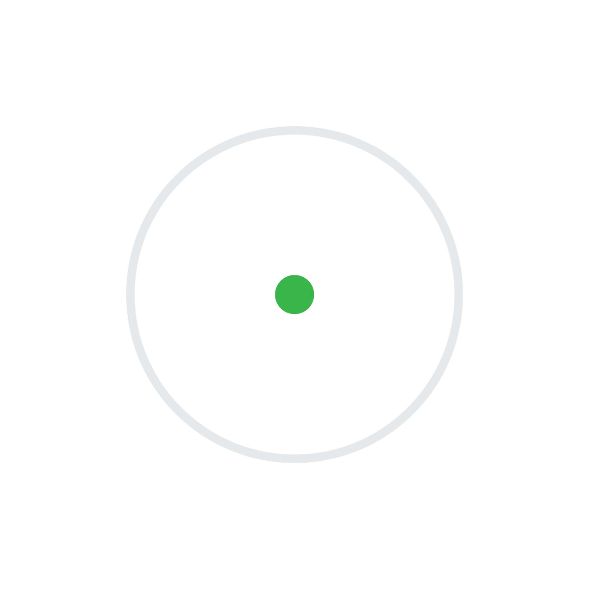 Holosun AEMS Core X2 GR 2 MOA green dot reticle diagram