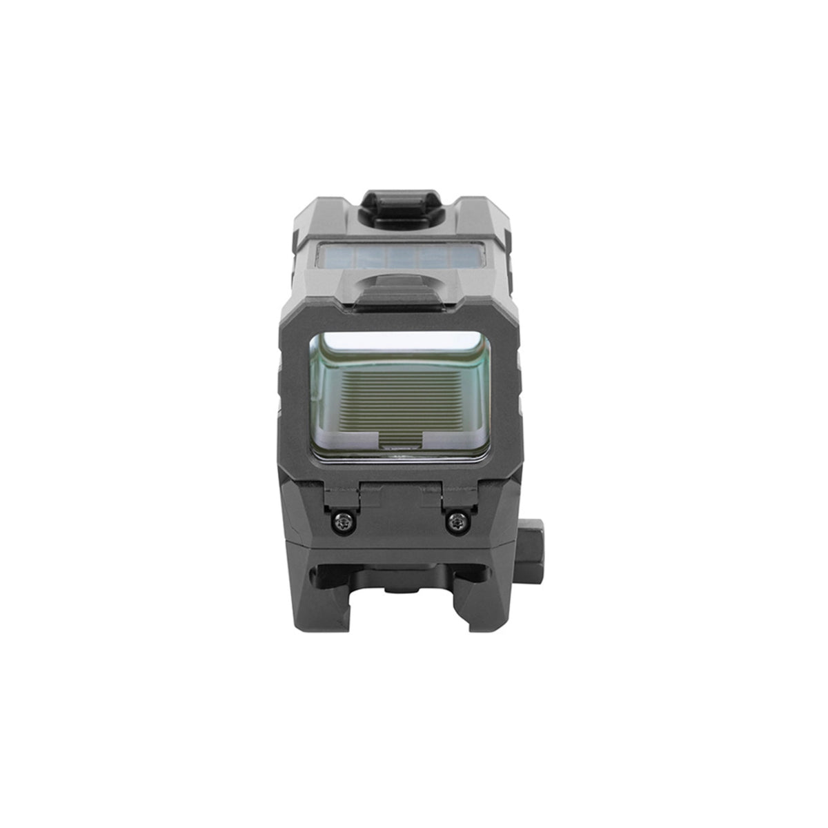 Holosun AEMS EVO GR green dot sight rear view from behind showing the window