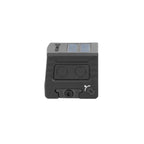 Holosun AEMS Macro GD gold dot sight side view showing the control buttons