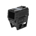 Holosun AEMS Pro X2 GD gold dot sight front three-quarter view showing the honeycomb anti-reflection device