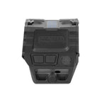 Holosun AEMS Pro X2 RD red dot sight side view showing the control buttons