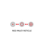 Holosun AEMS Pro X2 RD red multi-reticle system reticle diagram