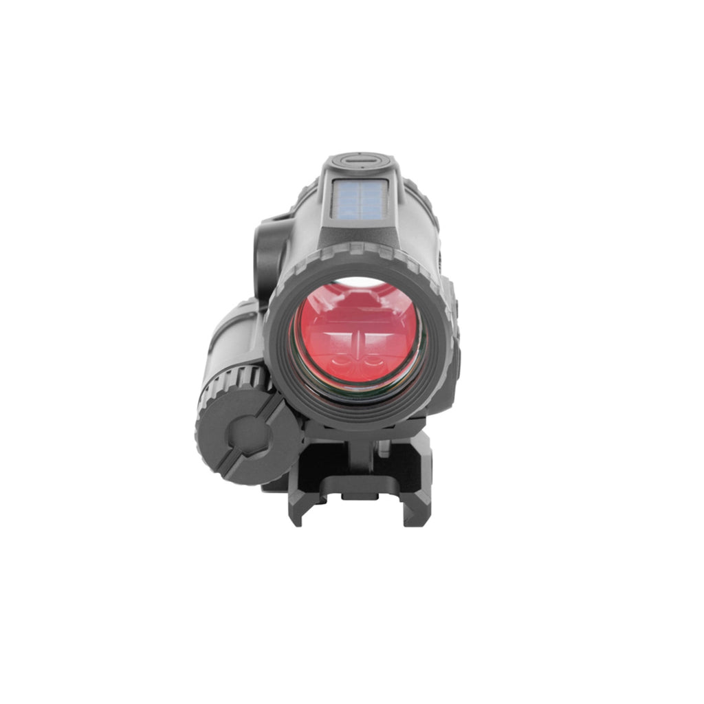Holosun ARO-EVO Dual red dot sight with green and IR laser rear view from behind showing the window