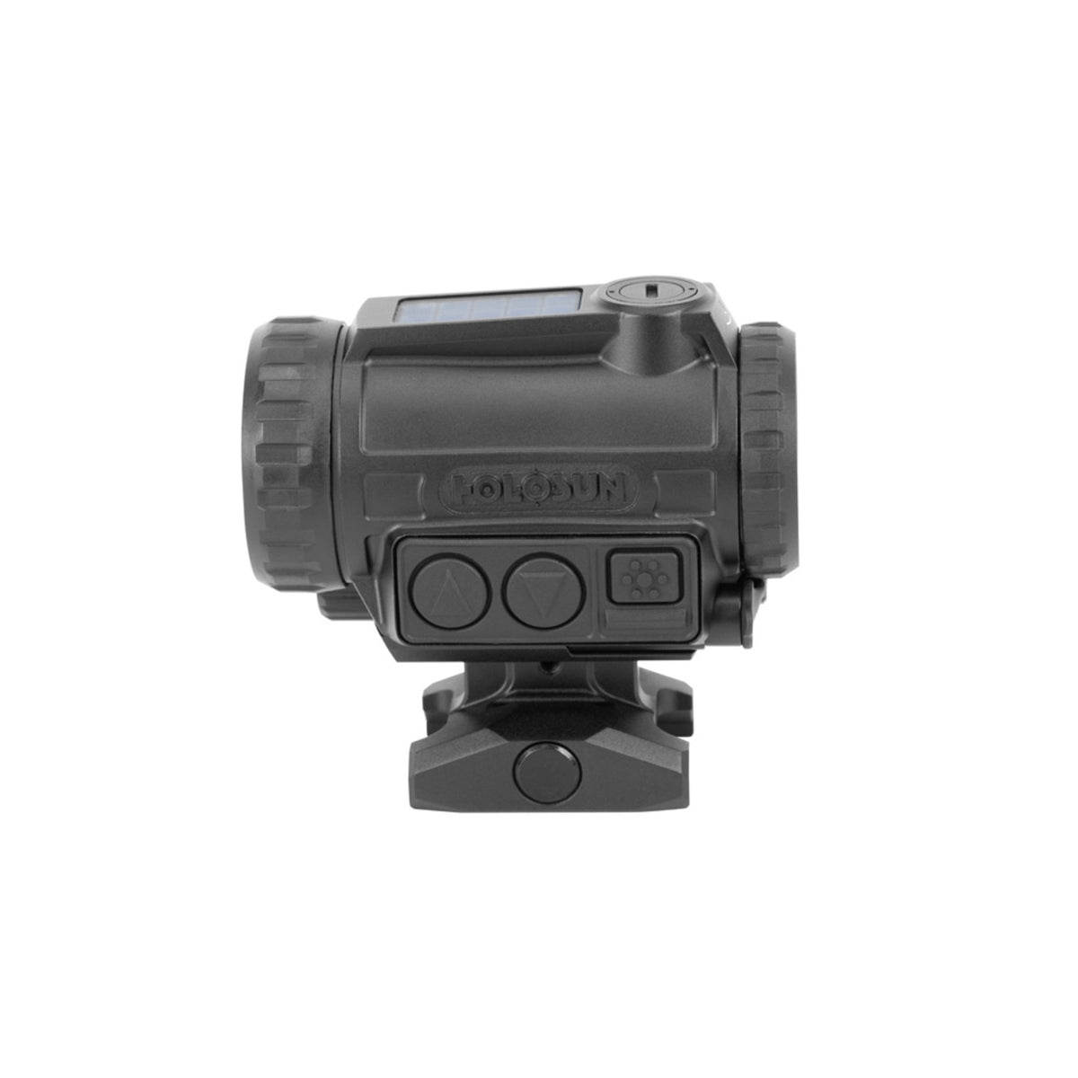Holosun ARO-EVO Dual red dot sight with green and IR laser side view on its mount