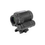 Holosun ARO-EVO Dual red dot sight with green and IR laser rear three-quarter view on its mount