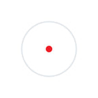 Holosun ARO-EVO RD2 2 MOA red dot reticle diagram
