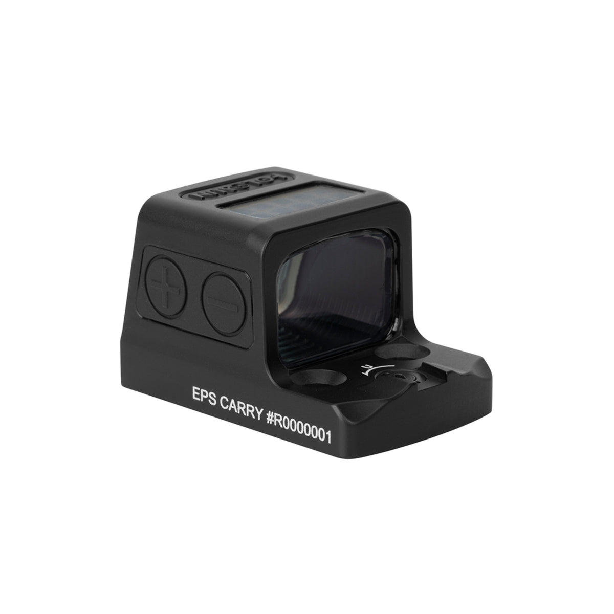 Holosun EPS Carry RD MRS red dot sight front three-quarter view from the other side