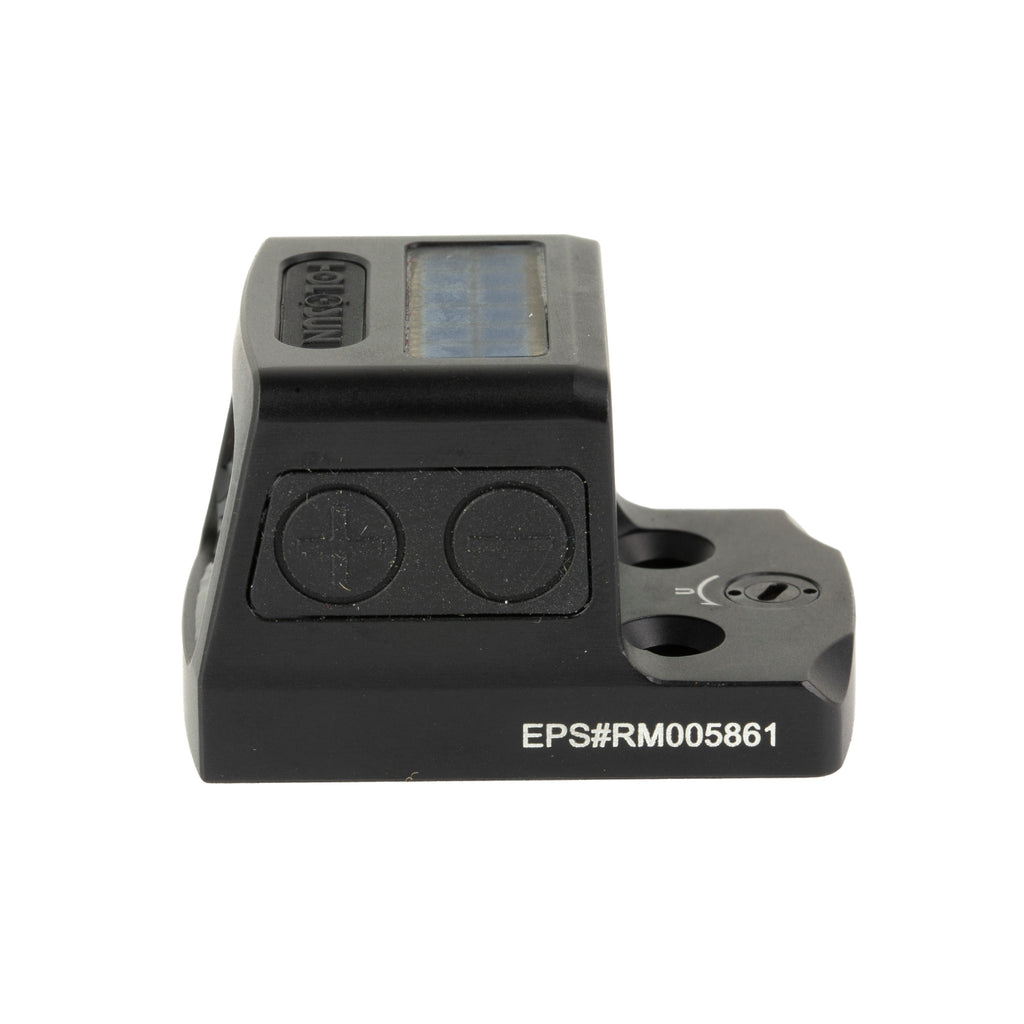 Holosun EPS RD MRS red dot sight side view showing the battery compartment
