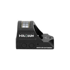 Holosun HE407C-GR X2 green dot sight side view showing the brightness buttons