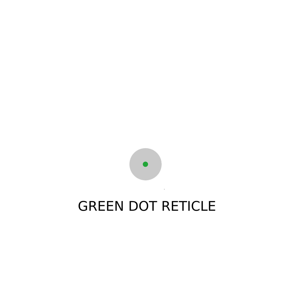 Holosun HE407C-GR X2 2 MOA green dot reticle diagram