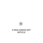 Holosun HE407COMP-GR-6 6 MOA green dot reticle diagram