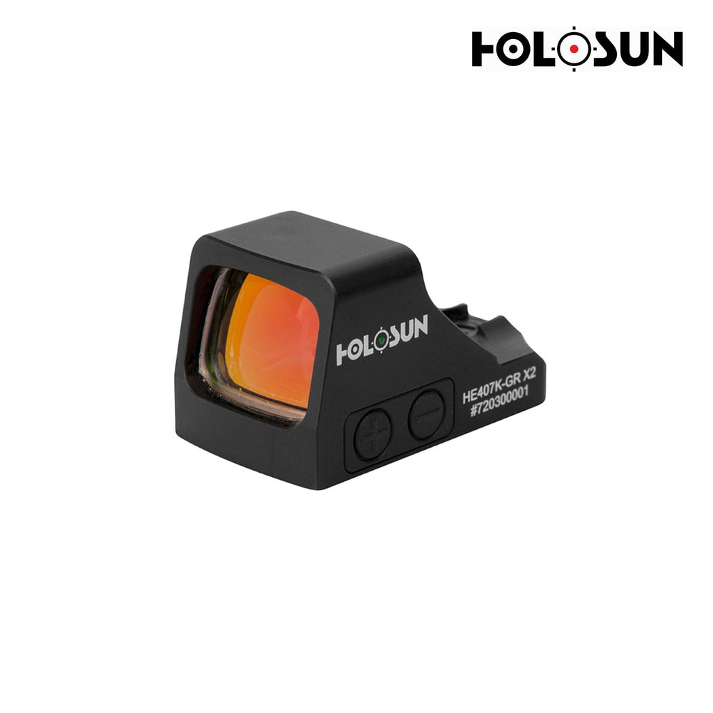Holosun HE407K X2 Green Dot Sight 2 MOA Dot – HE407K-GR X2 Green Dot Sight Holosun 