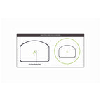 Holosun HE507C-GR X2 ACSS Vulcan green dot sight ACSS Vulcan reticle diagram on a white background