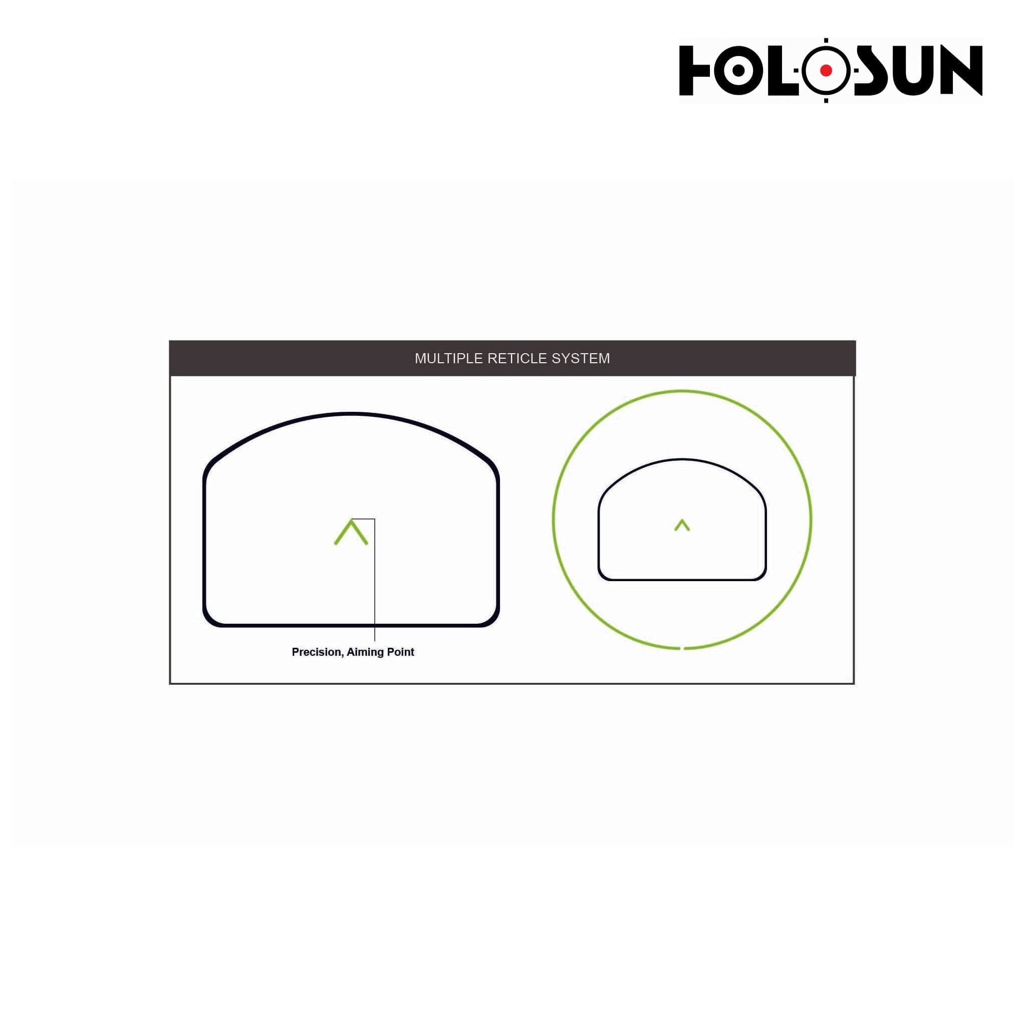 Holosun HE507C X2 Green Dot Sight ACSS Vulcan Reticle Solar Failsafe – HE507C-GR-X2-ACSS Green Dot Sight Holosun 