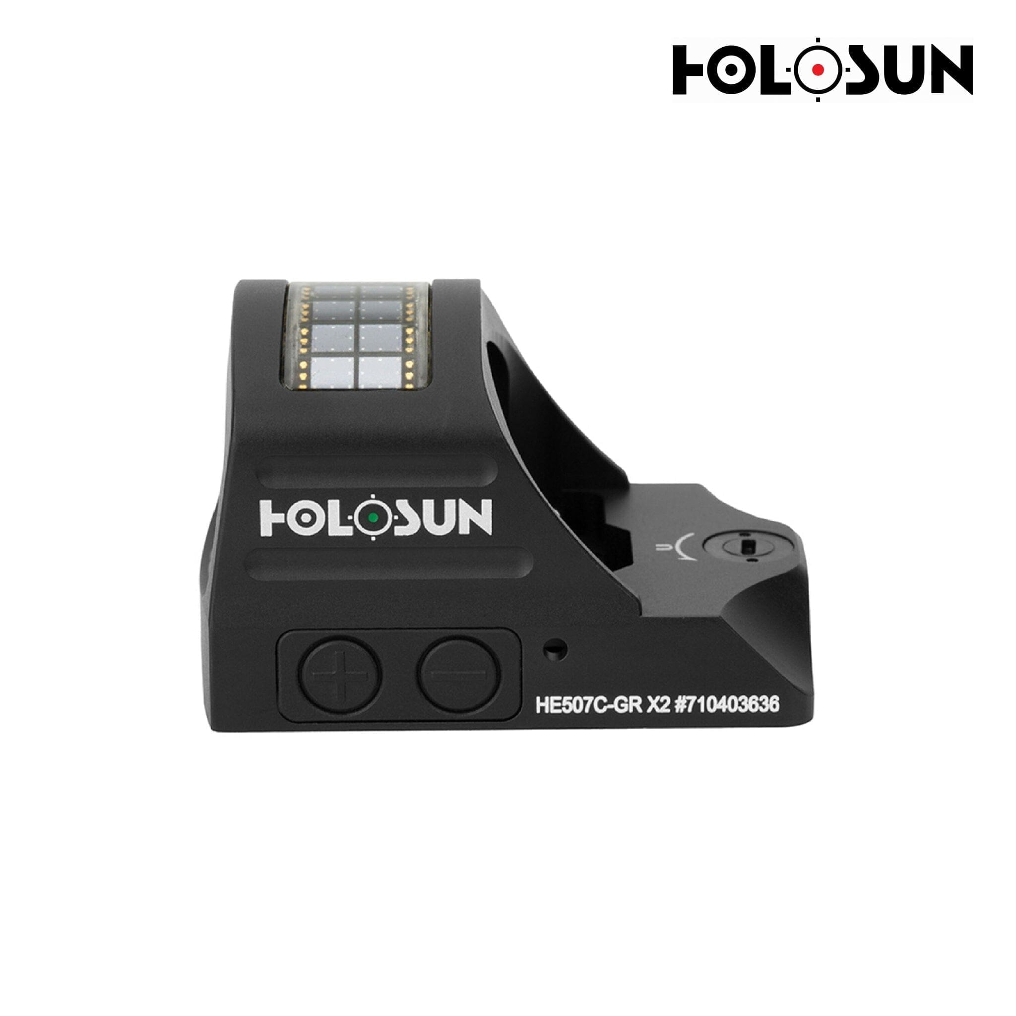 Holosun HE507C X2 Green Dot Sight Multi-Reticle System Solar Failsafe – HE507C-GR X2 Green Dot Sight Holosun 