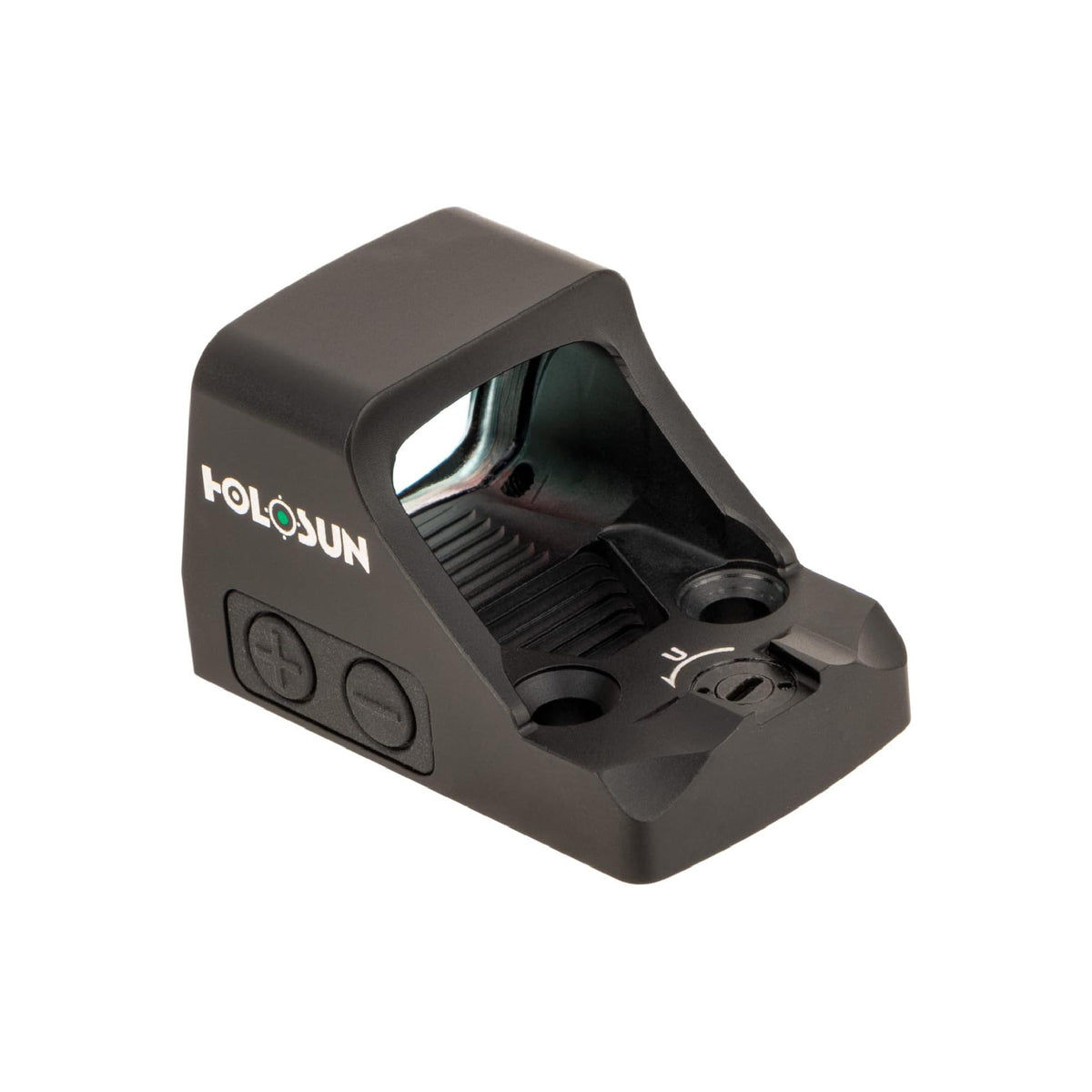 Holosun HE507K-GR X2 ACSS Vulcan green dot sight front view showing the window and Holosun logo