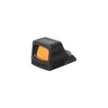 Holosun HE508T X2 green dot sight front three-quarter view showing the lens coating