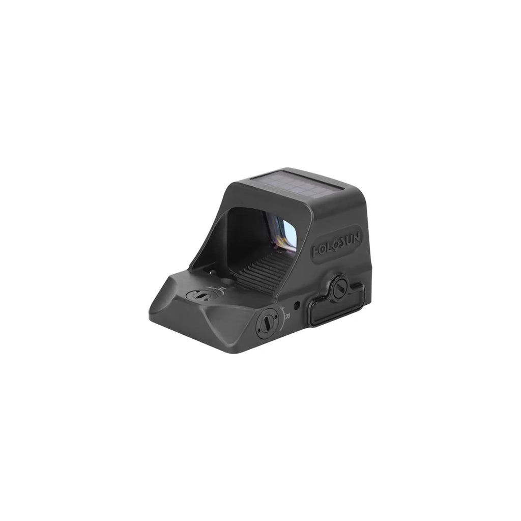 Holosun HE508T-RD X2 red dot sight rear three-quarter view showing the housing and rear of window