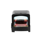 Holosun HE509T X2 gold dot sight from behind showing the window