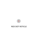 Holosun HS407C X2 red dot sight red 2 MOA dot reticle diagram on a white background