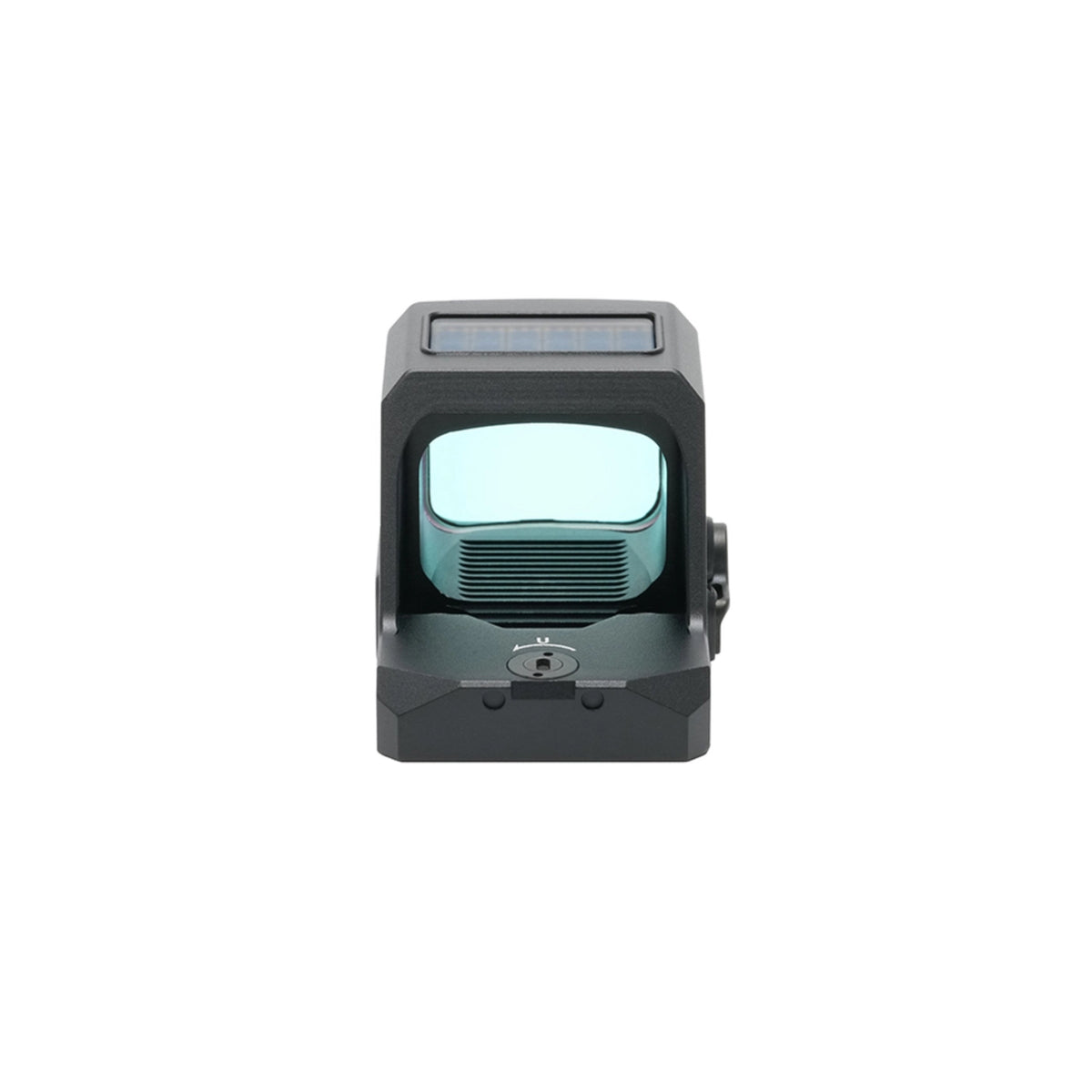 Holosun HS407C X3 red dot sight front view straight on showing the window
