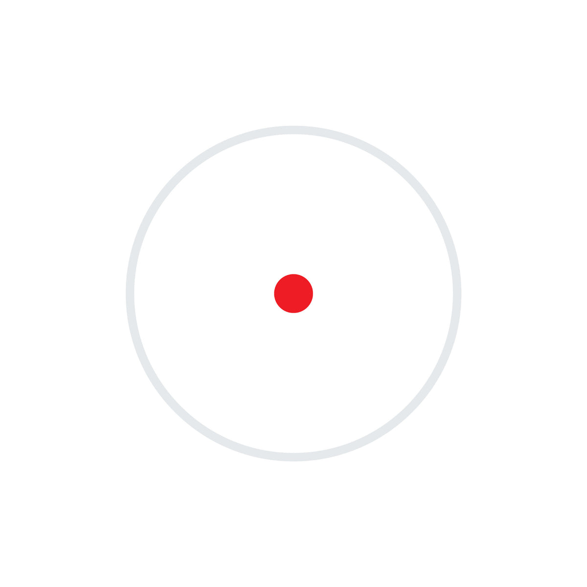 Holosun HS407COMP red dot sight 6 MOA single dot reticle diagram