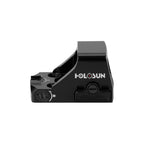Holosun HS407K X2 red dot sight front three-quarter view showing the window on a white background