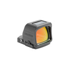 Holosun HS507-PROMAX red dot sight front three-quarter view showing the lens coating