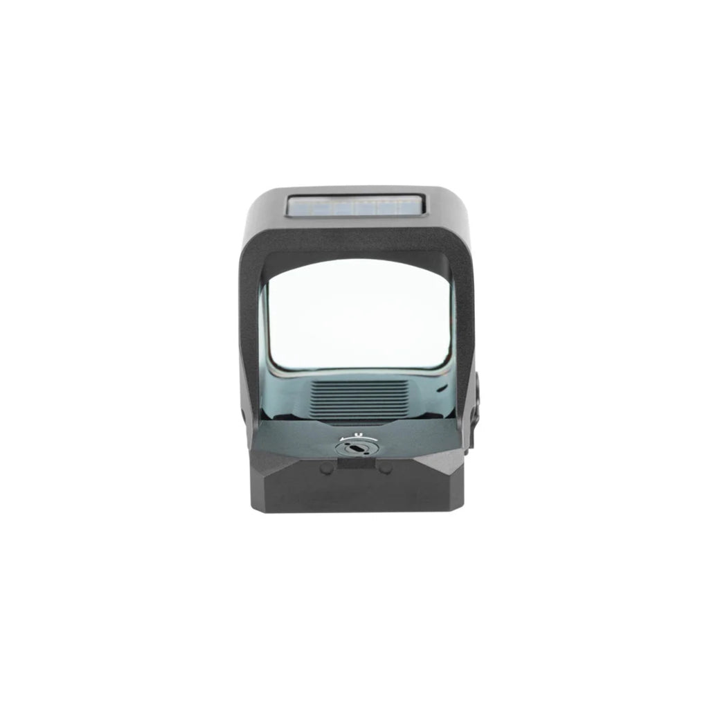 Holosun HS507-PROMAX red dot sight front view showing the window