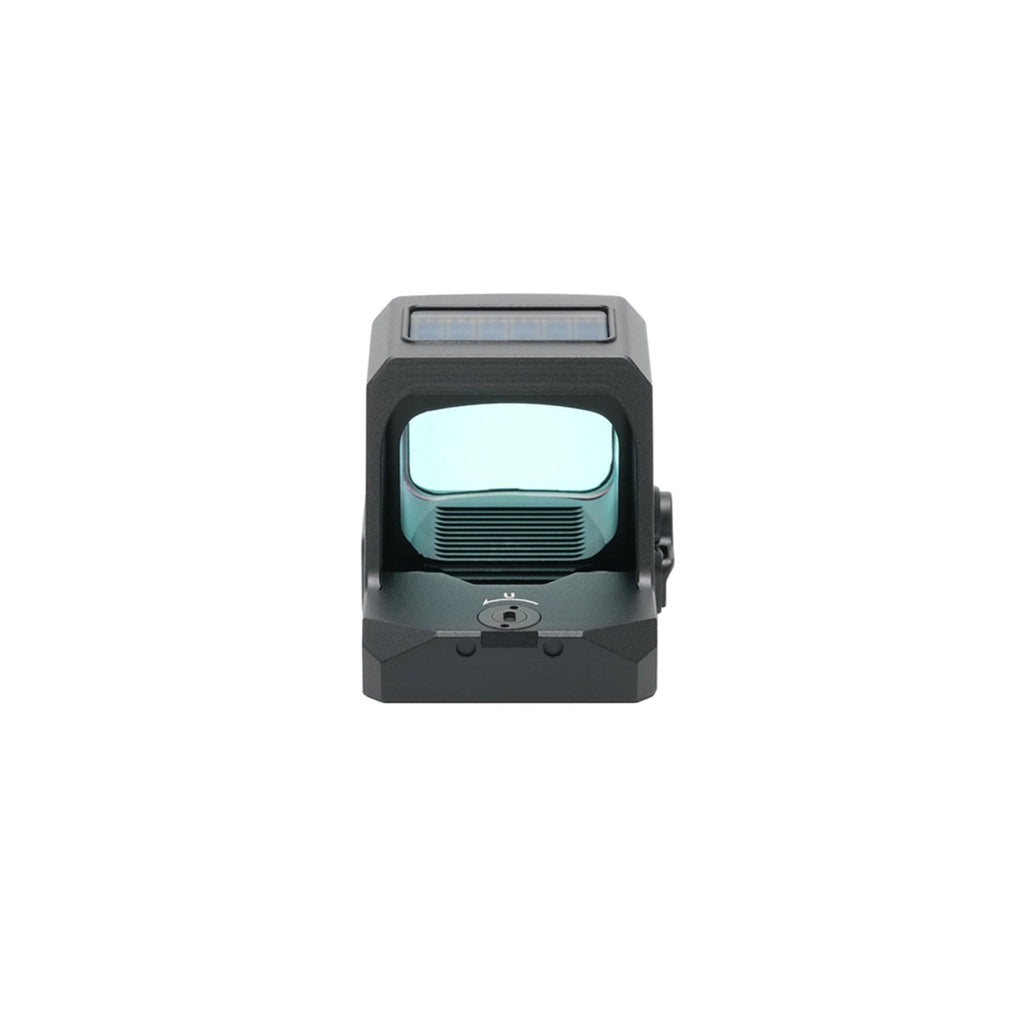 Holosun HS507C X3 red dot sight front view showing the window