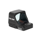 Holosun HS507COMP red dot sight rear three-quarter view showing the brightness buttons and rear of window