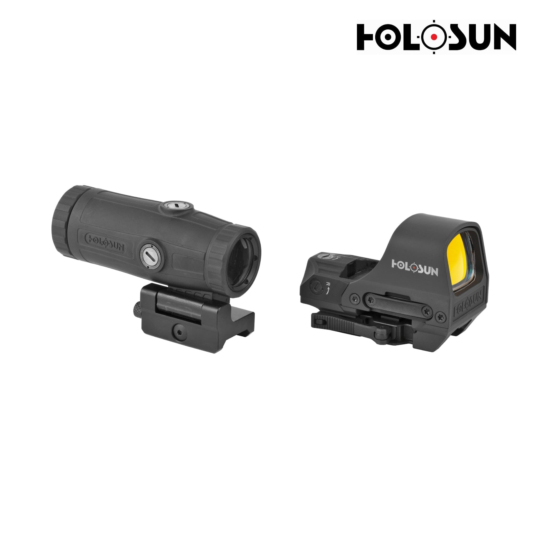 Holosun HS510C Red Dot Sight & HM3X 3x Magnifier Combo Multi-Reticle System Solar Failsafe – HS510C+HM3X Red Dot Sight Holosun 