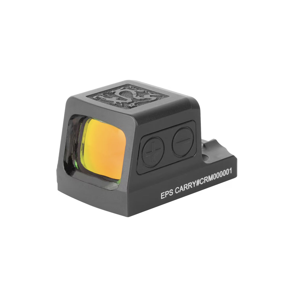Holosun Ronin EPS Carry green dot sight front three-quarter view showing the lens coating