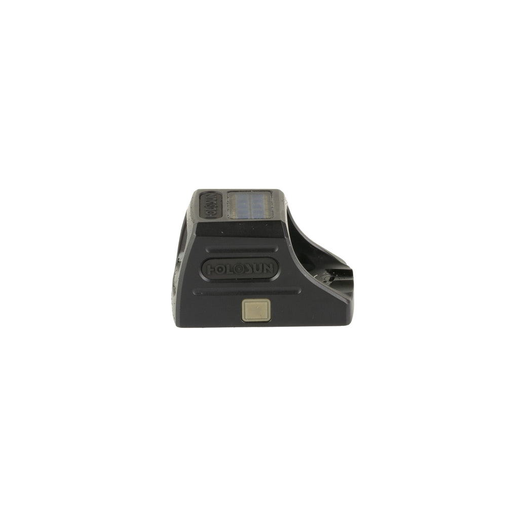 Holosun SCS Carry green dot sight rear three-quarter view showing the solar panel and mounting footprint