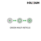 Holosun SCS Carry Green Dot Sight Multi-Reticle System Solar Charging – SCS-CARRY-GR Green Dot Sight Holosun 