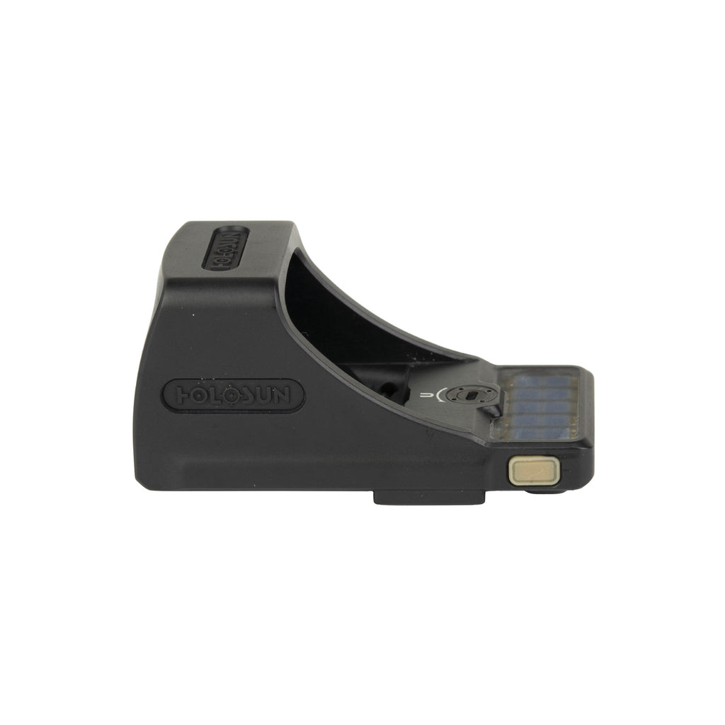 Holosun SCS-VP9 green dot sight rear three-quarter view showing the solar panel and mounting footprint