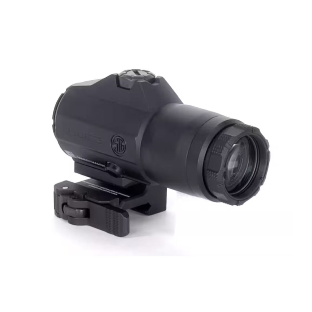 SIG Sauer JULIET3 3x magnifier rear three-quarter view showing the eyepiece