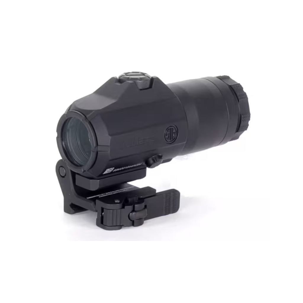 SIG Sauer JULIET3 3x magnifier front three-quarter view from the left on the mount