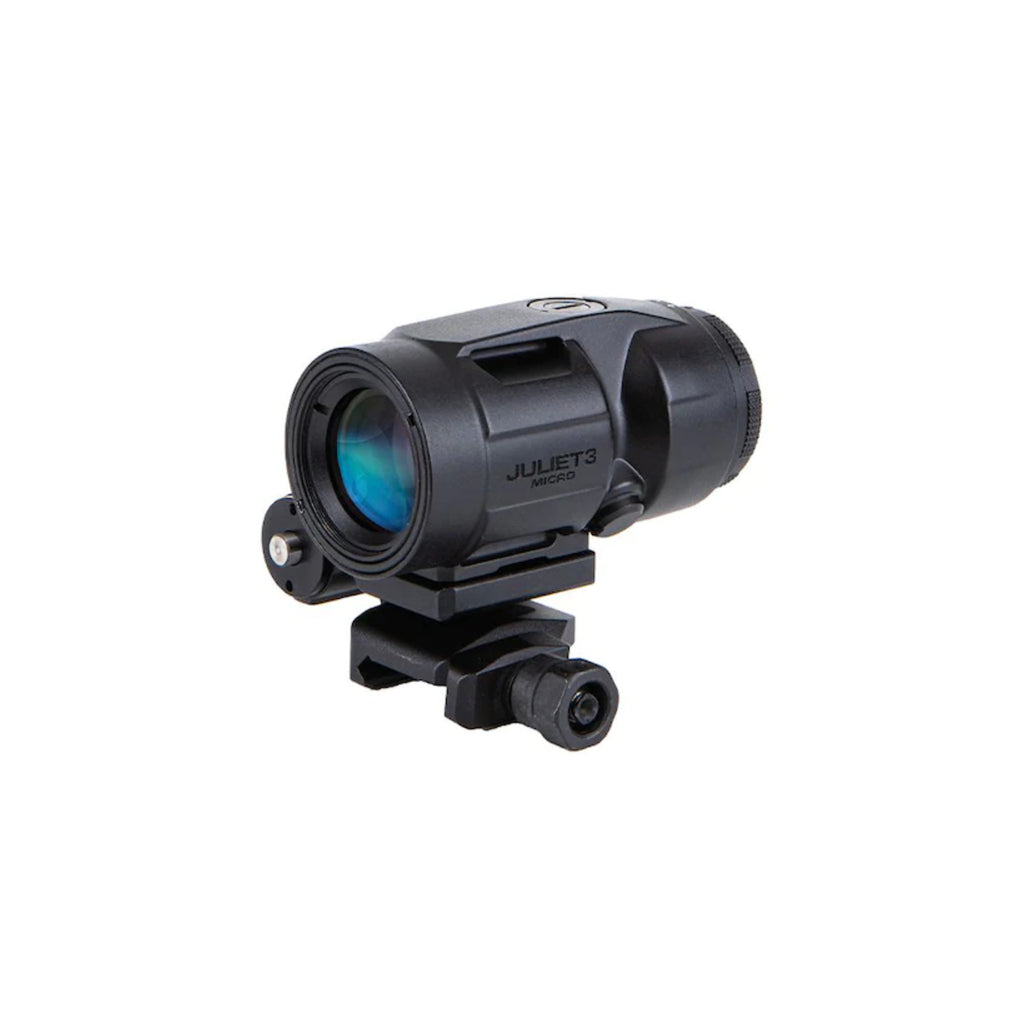 SIG Sauer JULIET3 Micro 3x magnifier front three-quarter view on the mount