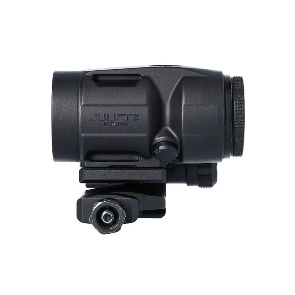SIG Sauer JULIET3 Micro 3x magnifier side view on the mount on a white background