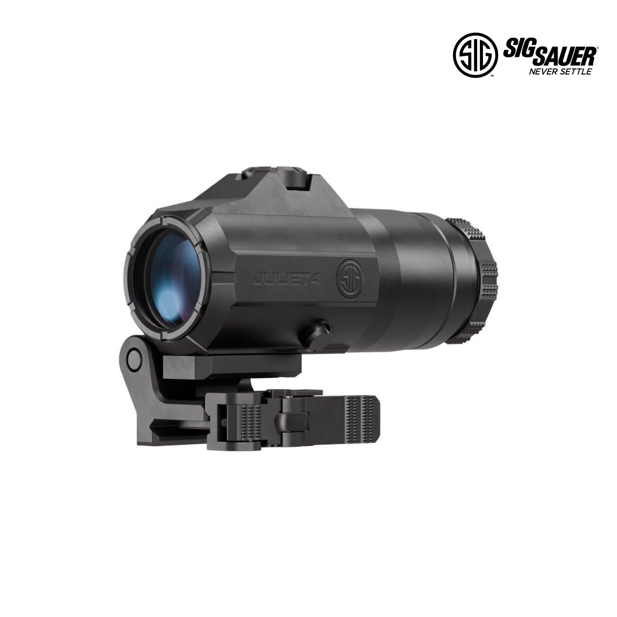 SIG Sauer JULIET4 4x Magnifier PowerCam Quick Release Mount Red Dot Sight Magnifier SIG Sauer Black 
