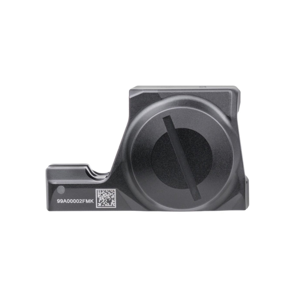 SIG Sauer ROMEO-X Compact Rose red dot sight side view showing the battery compartment cap